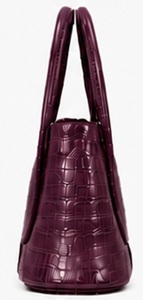 Sac fourre-tout d'épaule de luxe en cuir véritable bordeaux vintage avec broderie ouverte, prêt pour l'automne/hiver/printemps/été, idéal pour la plage, pour femme, OEM - Product Image 3