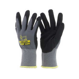 Guantes de Trabajo Antivibración de Nitrilo Resistentes a Cortes de Nivel 5, Palmas Recubiertas de Acero Inoxidable, Flexibles, Duraderos, Transpirables, Antideslizantes - Product Image 2