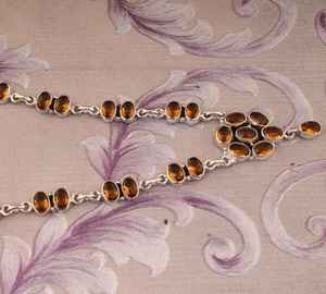 Collar de Citrino Hecho a Mano, Plata de Ley 925, Colgante de Piedra Preciosa Amarilla Natural, Joyería de Moda para Mujer, Regalo - Product Image 5