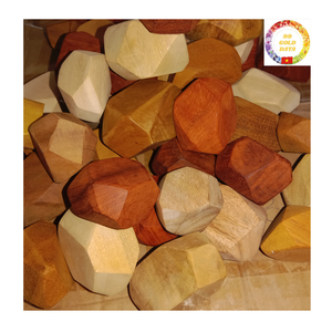Bloques de Equilibrio de Madera Natural Ecológicos Modelo Midu de 99 Gold Data, Juguete Educativo Montessori de Construcción, Modelo de 10 Piezas - Product Image 1