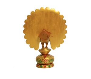 Nirmala Handicrafts High Quality Decorative Hand-Painted Wooden Peacock <b>Fridge</b> <b>Magnet</b> Modern Indian Handicraft Peacock Decor - Product Image 5