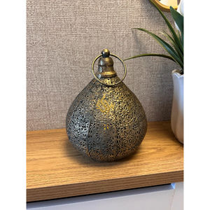 Farol Marroquí Decorativo de Metal para Interiores y Exteriores, Portavelas Colgante Antiguo, Lámparas Marroquíes Hechas a Mano, Portavelas - Product Image 4