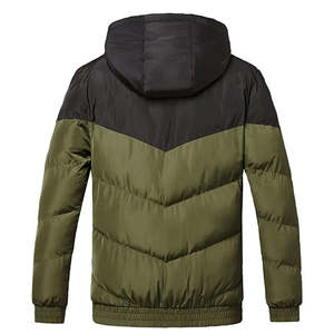 Nouvelle Collection Hiver 2025 : Blouson Homme Tendance à Capuche Style Urbain, Col Montant, Effet Doudoune avec Panneaux Contrastants - Product Image 2