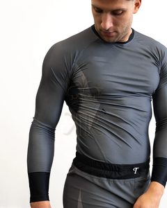 เสื้อรัดกล้ามเนื้อแขนยาวพรีเมียมสำหรับบราซิลเลียนยิวยิตสู BJJ สำหรับการฝึกซ้อมแบบ No Gi MMA และการฝึกซ้อมกีฬาต่อสู้ - Product Image 5