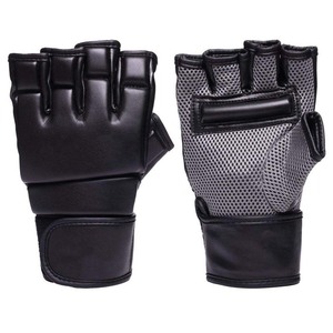 Gants de MMA professionnels légers et durables en cuir avec poignets lacés pour l'entraînement, la lutte et les arts martiaux/la boxe - Product Image 4