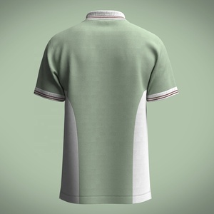 เสื้อยืดโปโลแบบลำลองดีไซน์ใหม่เสื้อโปโลแบบดั้งเดิมไม่มีลาย - Product Image 2