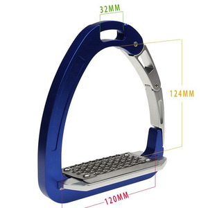 Nuevas estribas de cuero para carreras de barriles occidentales, de acero inoxidable 304, reutilizables, con certificación CE, para animales grandes. - Product Image 4
