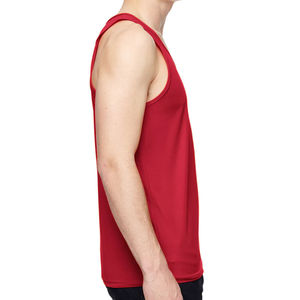 Custom Made Men's Plus Size Tank Tops Latest Style Sleeveless Breathable Solid Color Cotton Spandex Knitted Quick Dry - Product Image 3
