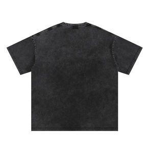 T-shirts personnalisés en coton délavé pour hommes, vente en gros, tissu 100% coton, t-shirt oversize délavé style vintage pour hommes - Product Image 3