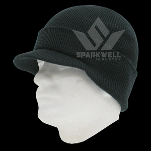 Gorro de Invierno Unisex de Punto Acrílico Sparkwell Industry, Color Sólido, Casual, para Exteriores, 56-58CM - Product Image 1