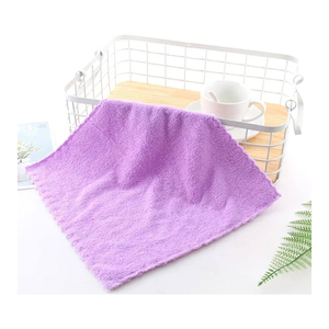 Serviette de bain en tissu éponge doux, couleur lavande, absorbante, pour bébé, serviette de toilette rectangulaire tissée - Product Image 3