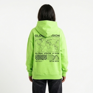 Sudadera con Capucha de Forro Polar Personalizada para Mujer, OEM, ODM, Marca Privada, Ropa Urbana de Gran Tamaño, Fábrica de Ropa - Product Image 2