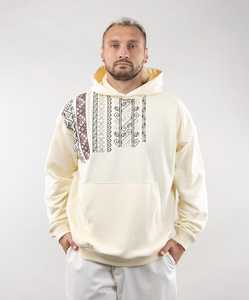 Sudadera con Capucha Negra para Hombre con Patrón Geométrico Bordado, Corte Regular, Estilo Casual, Ropa de Otoño - Product Image 6