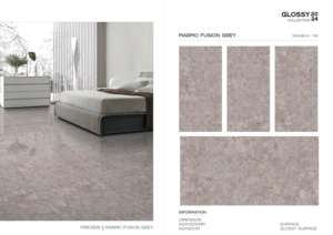 Azulejo de Porcelana Brillante con Aspecto de Piedra Premium, Formato Grande 600x1200, Superficie Pulida, para Paredes y Pisos, Uso Interior y Exterior Moderno - Product Image 5