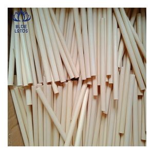 Pajitas de Bambú Reutilizables LISTAS PARA ENVIAR, Pajitas de Bambú para Bebidas Frías y Servicio de Bebidas en Cafeterías - Product Image 5