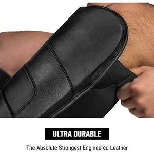 Espinilleras de Cuero PU para Kickboxing, Protección con Correas Ajustables, Equipo de Entrenamiento - Product Image 6