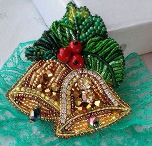Broche Decorativo Bordado a Mano con Cuentas, Accesorio de Ropa Premium para Vestidos y Cárdigans - Product Image 6