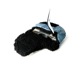 Natural Indigo-Dyed Leather <b>Putter</b> <b>Cover</b> - <b>Putter</b> <b>Head</b> <b>Cover</b> Driver Golf Headcover - Product Image 5