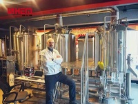 Machine de brasserie automatique de 1000L, équipement de brassage avec cuve de fermentation