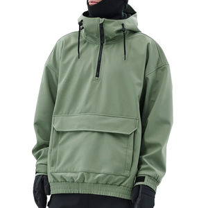 Chaqueta de Invierno para Hombre, Talla Grande, con Capucha, Resistente al Viento, Ecológica, Personalizada, Tipo Bomber, para Esquí, Impermeable, con Cierre y Estampado - Product Image 1