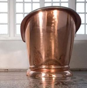 <b>Bath</b> Tub Slanted Height with Hammered Antique Finish Modern Design Handcrafted Luxury Bathroom - Product Image 3