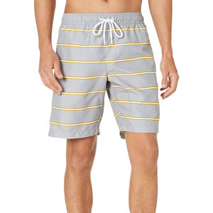 Shorts de bain écologiques pour hommes, personnalisés, en tissu Oxford 100% polyester, taille mi-haute, fermeture élastique, séchage rapide - Product Image 2
