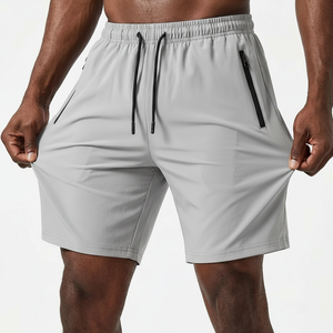 Pantalones Cortos Deportivos Multifuncionales para Hombre con Bolsillos con Cremallera, para Gimnasio, Correr, Entrenamiento, Uso Casual de Verano, Elásticos y de Secado Rápido - Product Image 1