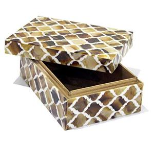 Boîte à bijoux artisanale haut de gamme en os incrusté, fabriquée sur mesure en Inde pour l'organisation et la présentation de luxe - Product Image 2