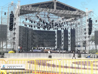 Système de treillis de scène en aluminium pour enceintes Line Array, treillis de scène robuste pour éclairage et sonorisation