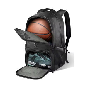 Mochila de Baloncesto Protectora Versátil para Todo Clima con Red Integrada para Balón, para Actividades Deportivas al Aire Libre - Product Image 1