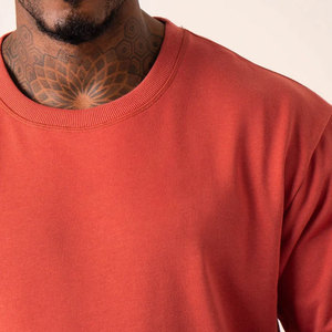 Camiseta Deportiva de Verano para Gimnasio, Corte Regular, 100% Algodón, Color Sólido, Logotipo Personalizado, Gran Venta - Product Image 6