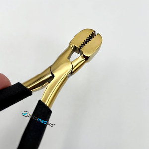 Stainless Steel <b>Bead</b> Crusher Pliers for Hair <b>Extensions</b> Custom Logo Handheld Micro Nano Rings Crusher Black Gold Plier - Product Image 4