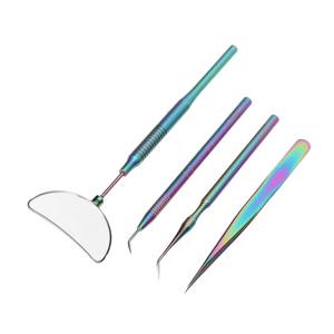 Pinzas para extensiones de pestañas cortadas con láser, pinzas sostenibles fabricadas en fábrica, pinzas con diseño personalizado, pinzas para pestañas recién llegadas - Product Image 4