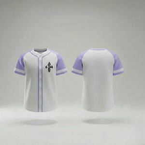 Maillots de baseball en polyester 100% à impression numérique, respirants, séchage rapide, col en V, manches courtes, 240g, toutes saisons, RIVIAN - Product Image 6
