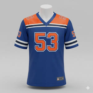 Maillot de football américain personnalisé par sublimation, motif uni, grande taille, short, nom et numéro d'équipe personnalisés, unisexe, best-seller - Product Image 1