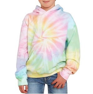 Dernier style – Sweat à capuche thermique épais pour enfants, motif tie-dye gaufré, pour hommes, enfants, bébés garçons et nourrissons - Product Image 5