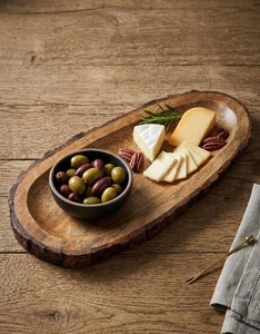 Plateau de service moderne en bois écologique à bords naturels, jetable, pour restaurants, hôtels et maisons - Product Image 3