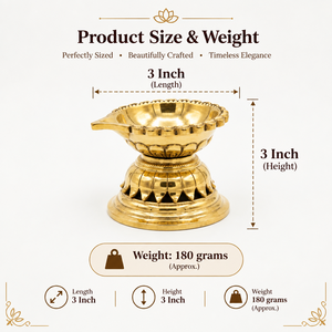 Handmade Brass Diya <b>Oil</b> <b>Lamp</b> for Puja Home Temple Decor Diwali Festival Decorative Traditional Indian Brass Ghee <b>Lamps</b> for Decor - Product Image 5