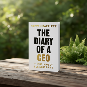 The Diary of a CEO : The 33 Laws of Business and Life by Author Steven Bartlett <b>Paperback</b> Custom Softcover <b>Book</b> Printing - Product Image 2