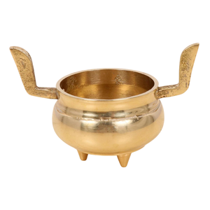 Modern Gold Polished Brass Incense Burner Metal <b>Holder</b> & Censer For Home Fragrance Meditation And Spiritual Decor In Best Price - Product Image 6