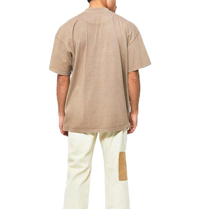 T-shirts classiques pour hommes, coton délavé vintage, imprimé délavé, détails déchirés, tissu doux et respirant, style streetwear décontracté - Product Image 2