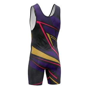 Traje de Lucha Libre Personalizado Unisex de una Pieza con Material de Spandex/Poliéster e Impresión por Sublimación - Product Image 3
