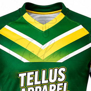Nuevo Estilo, Uniforme de Rugby Deportivo de Poliéster de Manga Corta, Sublimado por Completo, Personalizado, Talla Grande, de Secado Rápido y Transpirable - Product Image 3