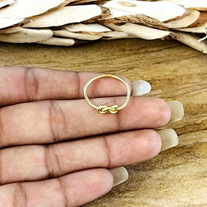 High Demand Trendy Design Minimalist Knot <b>Ring</b> Boho Brass <b>Rings</b> Women 18k Gold Plated <b>Dainty</b> Geometric <b>Ring</b> Wholesale/OEM/ODM - Product Image 2