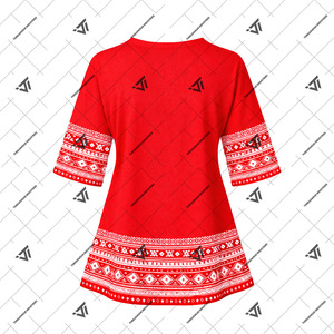 Delta griega al por mayor |   Sigma |   Ropa de la Hermandad Theta, Camiseta de Manga Corta con Estampado Geométrico Retro Sublimado, Estilo Africano de Verano - Product Image 2