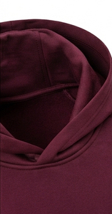 Sudadera con Capucha para Hombre, Informal, Manga Larga, 100% Algodón, Felpa, Corte Regular, Gruesa, Lisa, para Invierno - Product Image 3