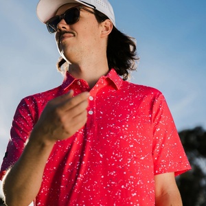 Custom logo Stiff <b>Collar</b> Golf Tee <b>Shirts</b> Funny Pattern Polyester Spandex Quick Dry Man Golf Polo <b>T</b>-<b>shirt</b> <b>Shirts</b> - Product Image 2