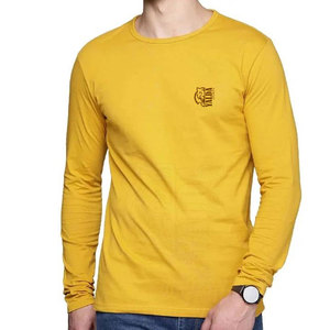 YALDA SPORTS T-shirts à manches longues pour hommes en coton 100% légers et à séchage rapide - Coupe ample, vêtements décontractés tendance, prix bas - Product Image 1