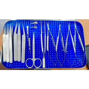 High Quality Reusable Micro Hand Surgery Instruments <b>Kit</b> with Microvascular Clamp and <b>Sutures</b>-SURGINEXA - Product Image 3