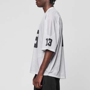 Maillot de football américain respirant en maille, coupe oversize et carrée, personnalisable avec numéro, 100 % polyester, OEM pour la mode streetwear - Product Image 5